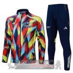 Set Completo Lunga Zip Giacca Arsenal 2025 2026 Giallo Rosso Blu