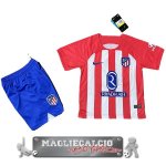 Atlético Madrid Set Completo Bambino Maglia Calcio Home 2023-24