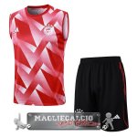Formazione Senza Maniche Set Completo Bayern Monaco 2023-24 Rosso Bianco Nero