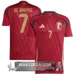 Thailandia NO.10 De Bruyne Home Maglia Calcio Belgica 2024