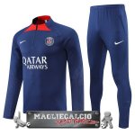Paris Saint Germain Set Completo Bambino Blu I Rosso Felpa Da Allenamento 2022-23