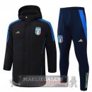 Set Completo Giù Giacca Italia 2025 Nero Blu