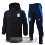 Set Completo Giù Giacca Italia 2025 Nero Blu