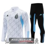 Felpa Da Allenamento Set Completo Argentina 2023 Bianco I Blu Nero