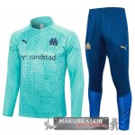 Marseille Insieme Completo Verde Blu Felpa Da Allenamento 2023-24