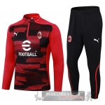 Set Completo Sudadera Formazione AC Milan 2024 2025 Rosso I Nero