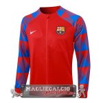Giacca Lunga Zip Barcelona 2023-24 Rosso Blu