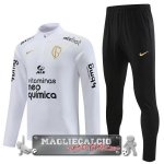 Corinthians Paulista Insieme Completo Bianco Nero Felpa Da Allenamento 2023-24