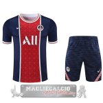 Paris Saint Germain Formazione Set Completo Maglia Calcio 2021-22 blu rosso
