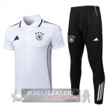 Germania Bianco Nero Maglia POLO Set Completo 2025
