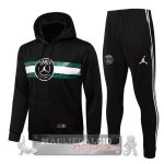 Paris Saint Germain Insieme Completo nero verde bianco Bambino Felpa Cappuccio 2022-23