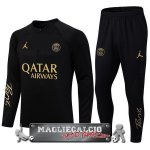 Paris Saint Germain Set Completo Bambino Nero I Giallo Felpa Da Allenamento 2022-23