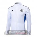 Lunga Zip Giacca Manchester United 2025 2026 Bianco Blu