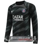 Tailandia Home Manica Lunga Maglia Calcio Portiere Paris Saint Germain 2023-24 Nero