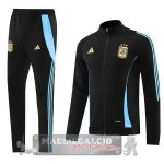 Set Completo Set Completo Lunga Zip Giacca Argentina 2024 Nero Blu