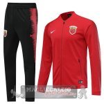 SIPG Insieme Completo Rosso Nero Giacca 2019-20