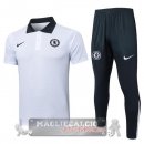 Chelsea Bianco Nero Maglia POLO Set Completo 2025 2026