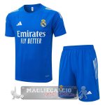 Set Completo Maglia Formazione Real Madrid 2025 2026 Blu Bianco