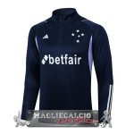 Cruzeiro Blu Navy Purpureo Felpa Da Allenamento 2023-24