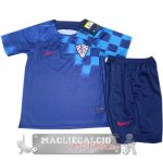Croacia Bambino Maglia Calcio Away Coppa del mondo 2022
