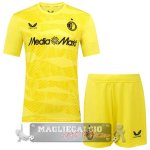 Portiere Feyenoord Rotterdam Set Completo Bambino Maglia Calcio 2025 2026 Giallo