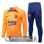 Barcellona Insieme Completo Arancione I Blu Giacca 2022-23