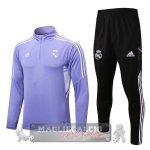 Real Madrid Insieme Completo Purpureo II Nero Bambino Giacca 2022-23