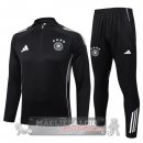 Set Completo Felpa Allenamento Formazione Germania 2025 Nero Bianco