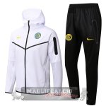 Inter Milan Insieme Completo Bianco Nero Giacca felpa cappuccioa 2022-23