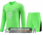 Thailandia Manica lunga Maglia Calcio Set Completo Uomo Bayern Monaco Portiere 2023-24 Verde