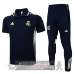 Real Madrid Blu Navy Verde Maglia POLO Set Completo 2025 2026