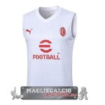 Formazione Senza Maniche AC Milan 2023-24 Bianco Rosso