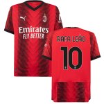 NO.10 Rafa Leão Tailandia Home Maglia Calcio AC Milan 2023-24