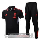 Liverpool Nero Rosso Maglia POLO Set Completo 2025 2026