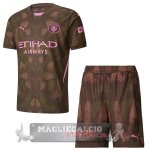 Portiere Conjunto De Bambino Manchester City 2024 2025 Borgogna