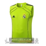 Maglia Formazione Senza Maniche Real Madrid 2025 2026 Verde