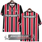 Thailandia Away Maglia Calcio São Paulo 2024-25 Rosso Nero
