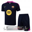 Set Completo Maglia Formazione Barcelona 2025 2026 Blu Navy Purpureo