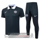 Chelsea Grigio Navy Bianco Maglia POLO Set Completo 2025 2026
