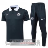 Chelsea Grigio Navy Bianco Maglia POLO Set Completo 2025 2026