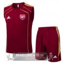 Set Completo Arsenal Maglia Senza Maniche Formazione 2025 2026 Borgogna