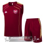Set Completo Arsenal Maglia Senza Maniche Formazione 2025 2026 Borgogna