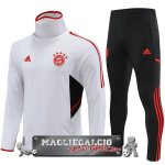 Bayern Monaco Insieme Completo Bianco Rosso Bambino Felpa Da Allenamento 2023-24