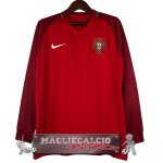 Home Manica Lunga Maglia Calcio Portogallo Retro 2016