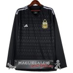 Thailandia Portiere Manica Lunga Maglia Calcio Argentina 2023 Nero