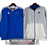 Cruzeiro Blu Bianco Giacca A Vento 2023-24