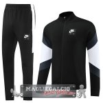 Nike Set Completo Nero Bianco Giacca Lunga Zip 2023