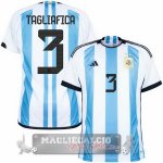 Tailandia Tagliafico Home Maglia Calcio Argentina 2022