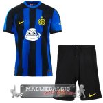 Inter Milan Set Completo Bambino Maglia Calcio Home 2023-24