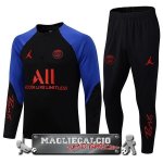 Paris Saint Germain Insieme Completo Nero II Blu Felpa Da Allenamento 2022-23